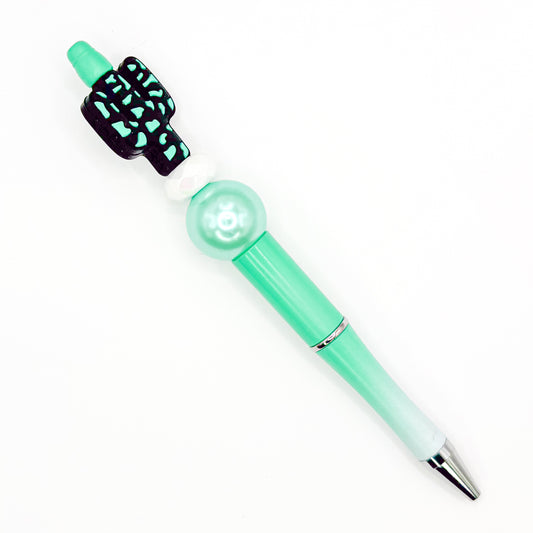 Green Cactus Charm Pen
