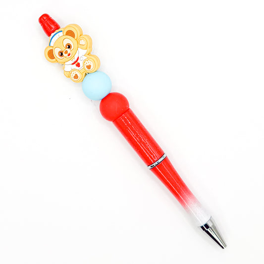 Red Dr.Bear Charm Pen