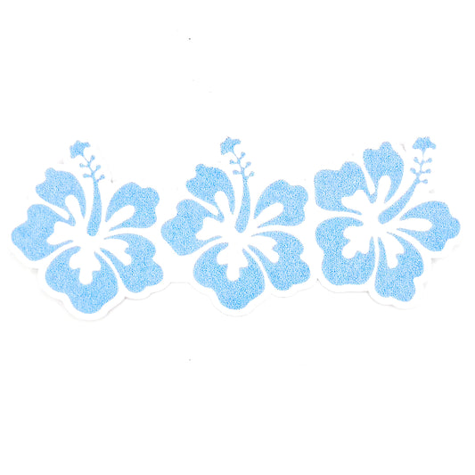 Blue Aloha Flowers Sticker