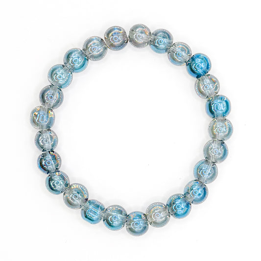 Translucent Bubble Glass Beaded Bracelet
