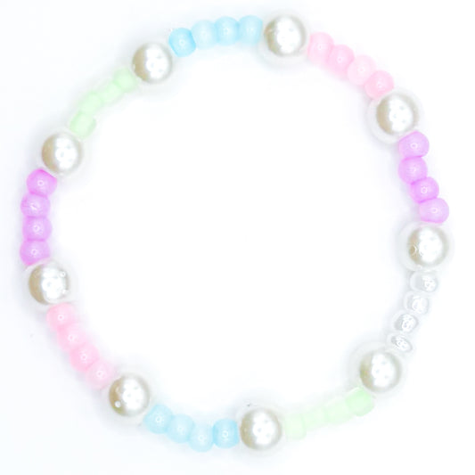 Pastel Summer Pearl Seed Beaded Bracelet