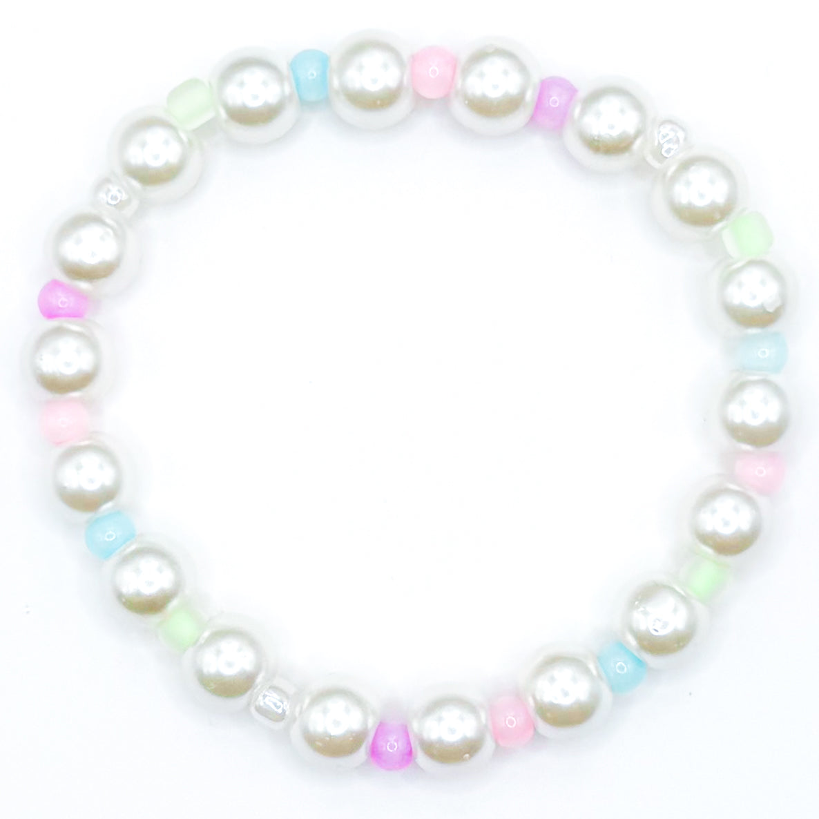 Pastel Summer Seed Beaded Bracelet