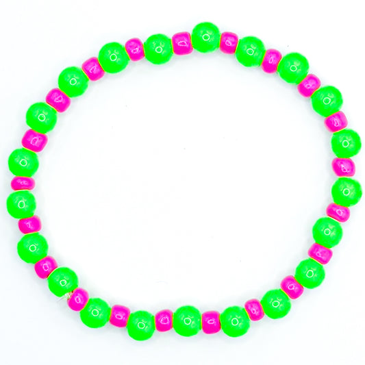 Watermelon Splash Beaded Bracelet