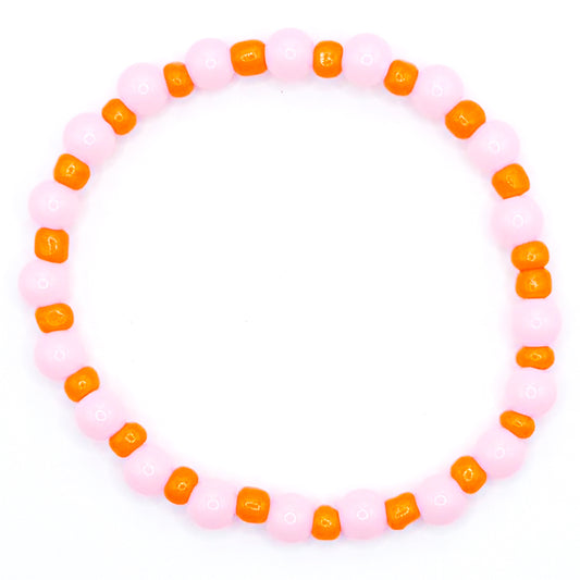 Summer Sunset Bubbles Beaded Bracelet