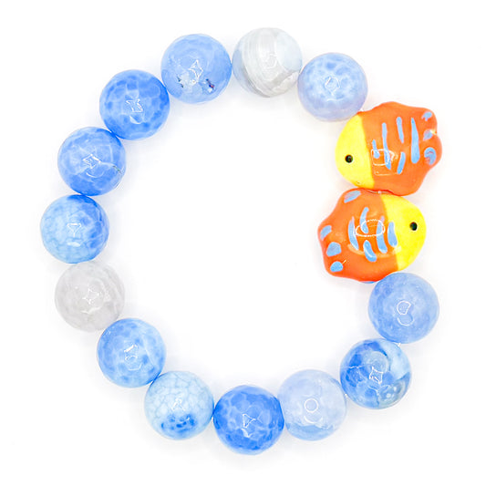 Goldfish Besties Glass Beaded Bracelet