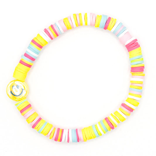 Smiley Sophia Clay Beaded Bracelet