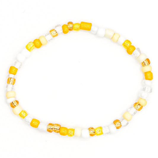 Cold Lemonade Seed Beaded Bracelet