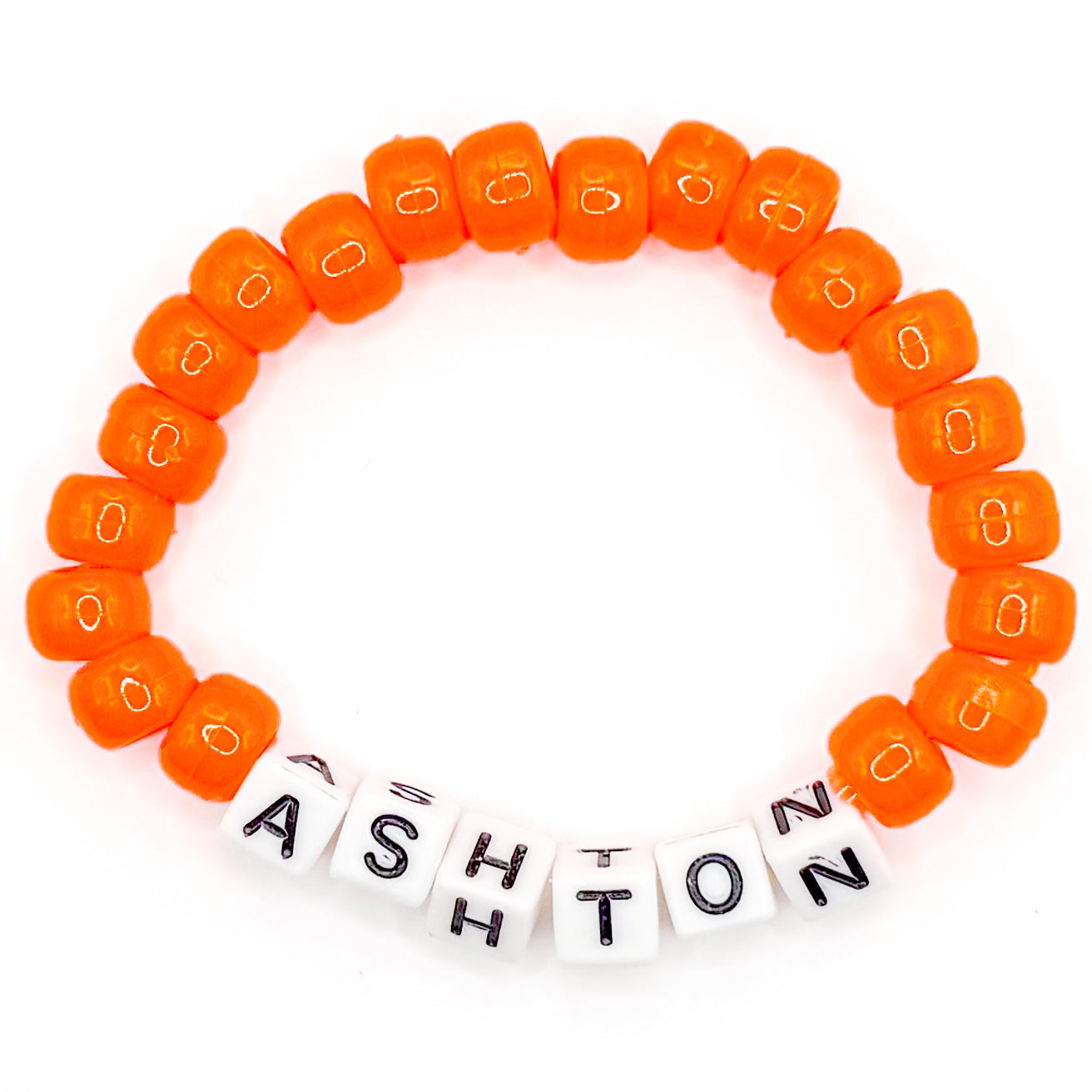 Orange "Ashton" Beaded Bracelet