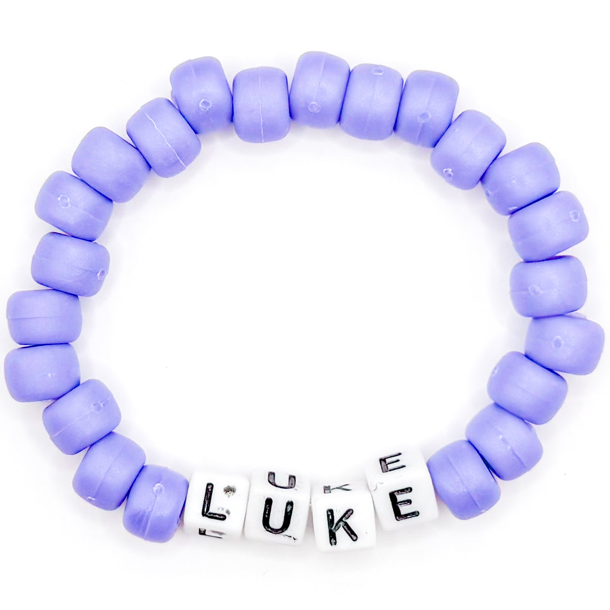 Purple "Luke" Beaded Bracelet