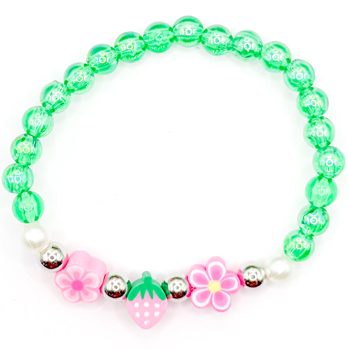 Strawberry Fields Beaded Bracelet