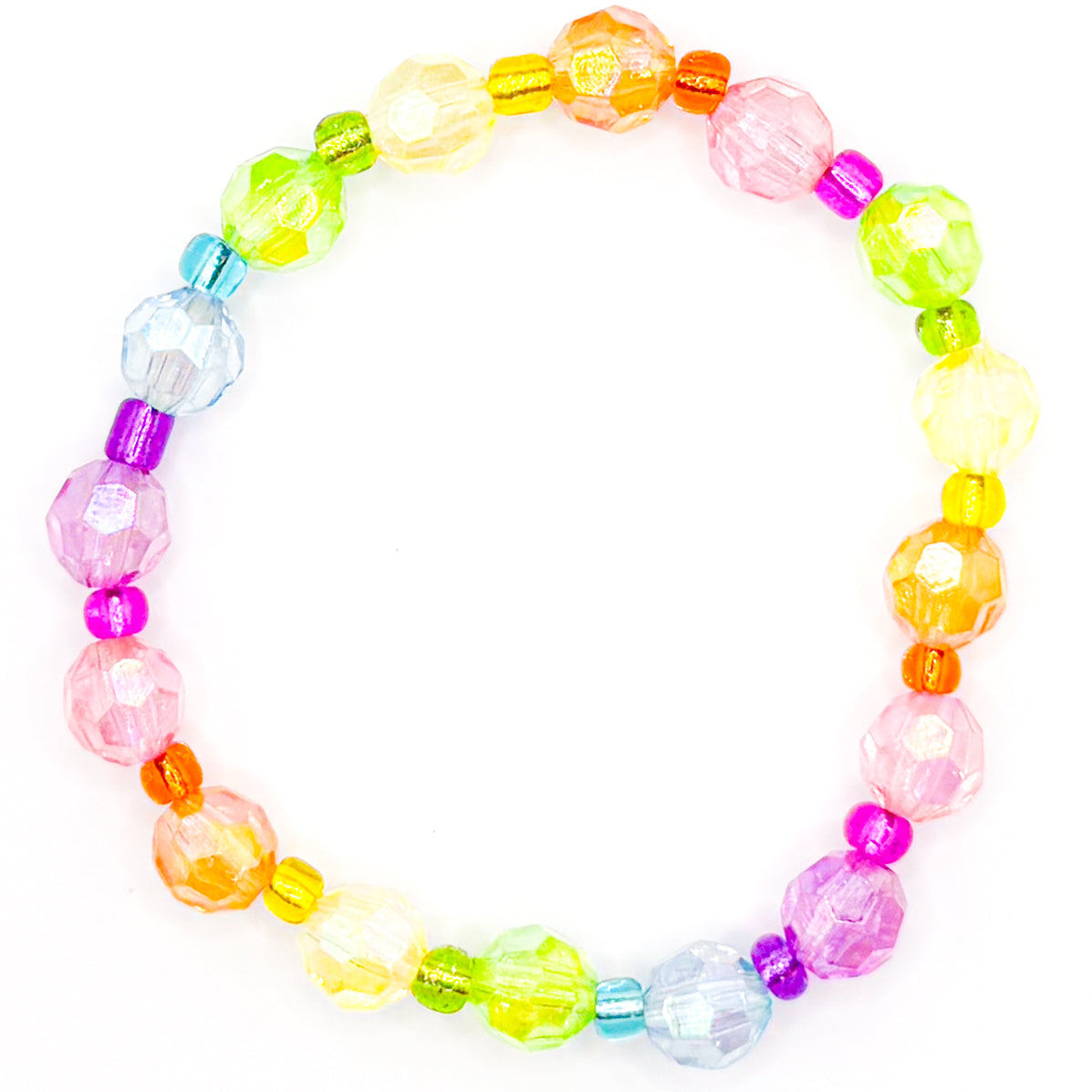 Colorful Rainbow Stacker Beaded Bracelet