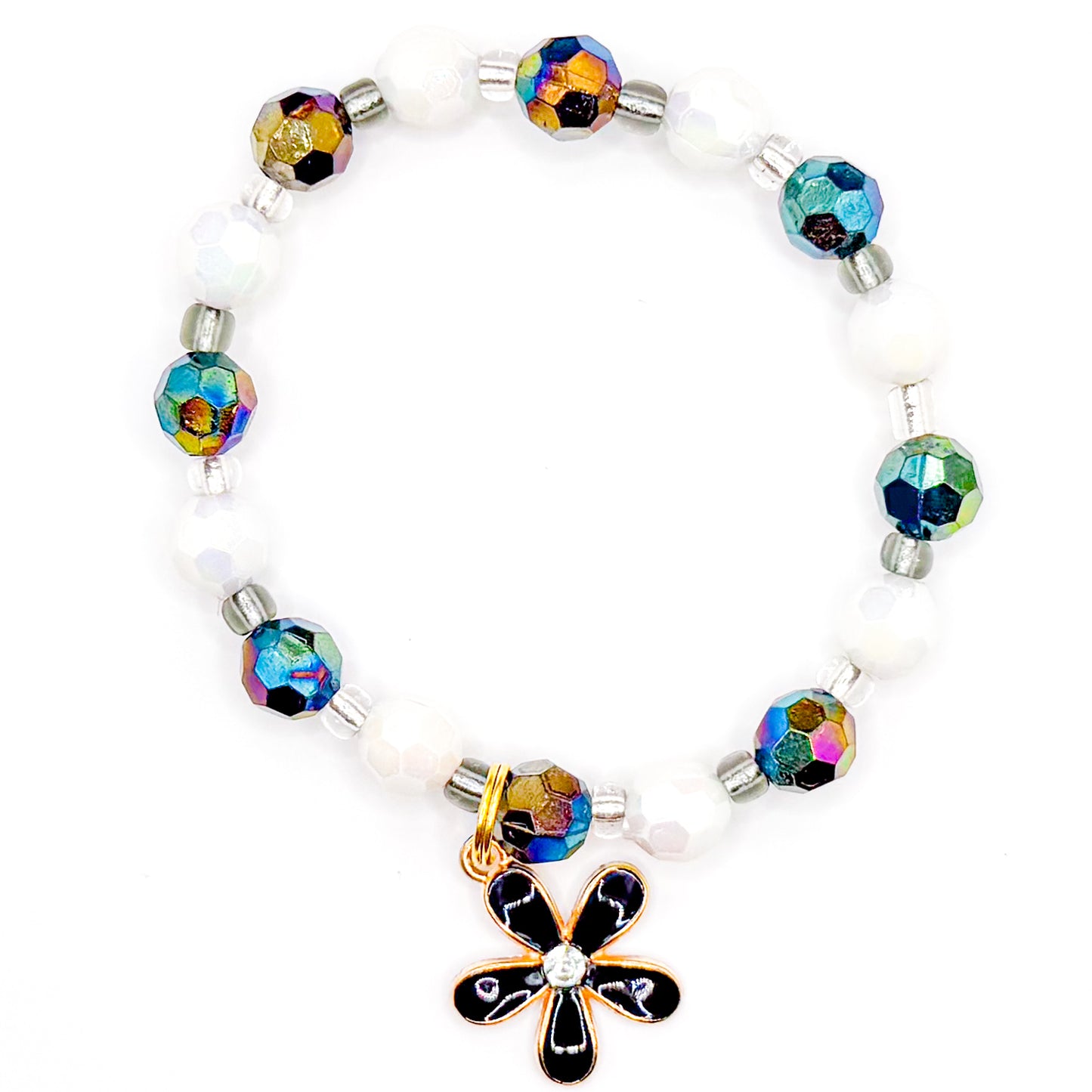 Classy Flower Beaded Bracelet