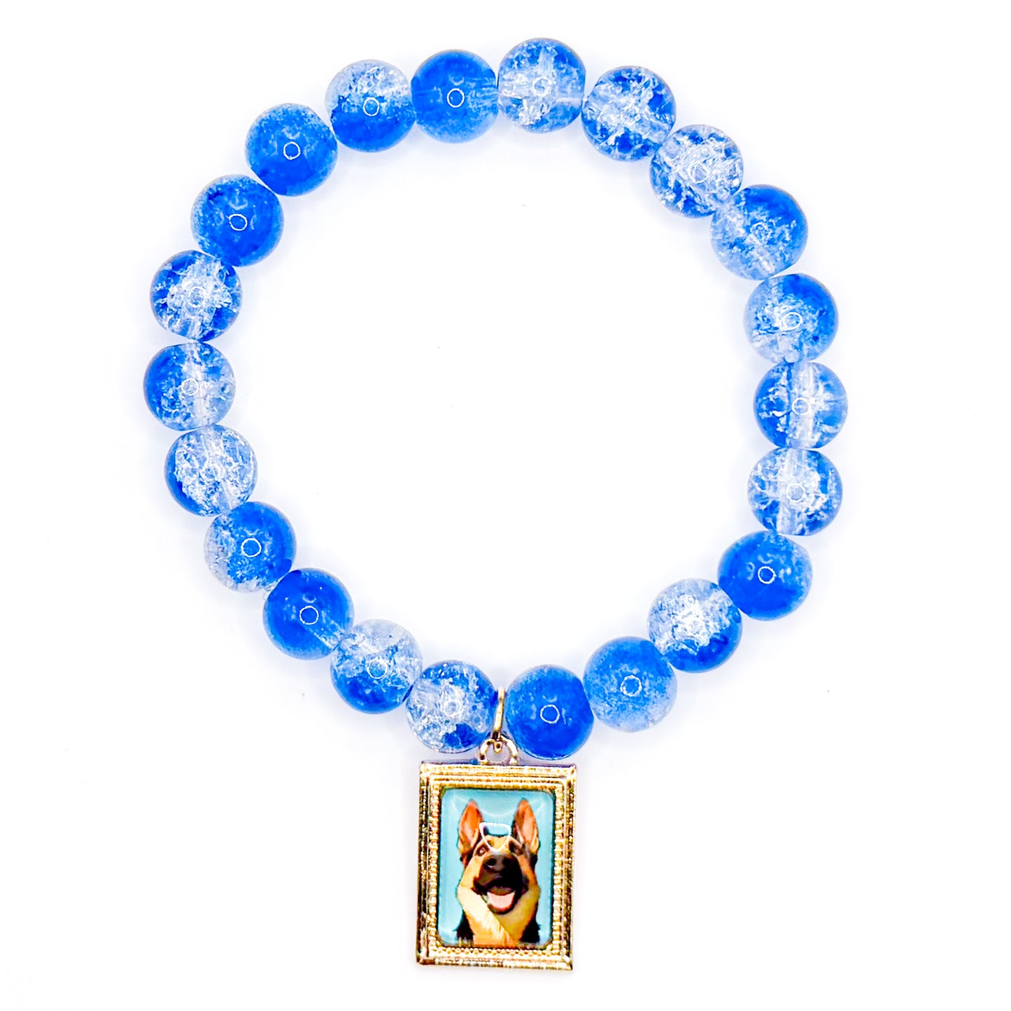 Sweet Doggo Glass Beaded Bracelet