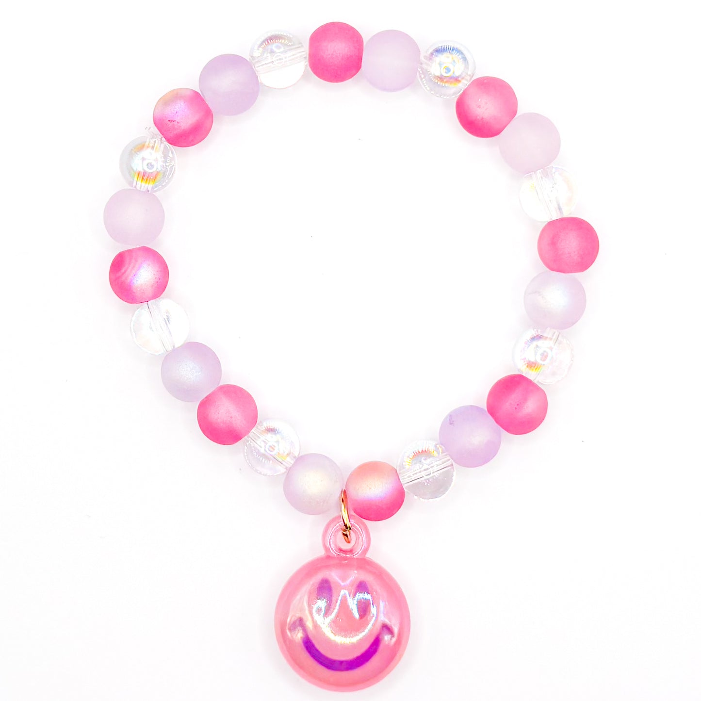 Preppy Gal Smiles Glass Beaded Bracelet