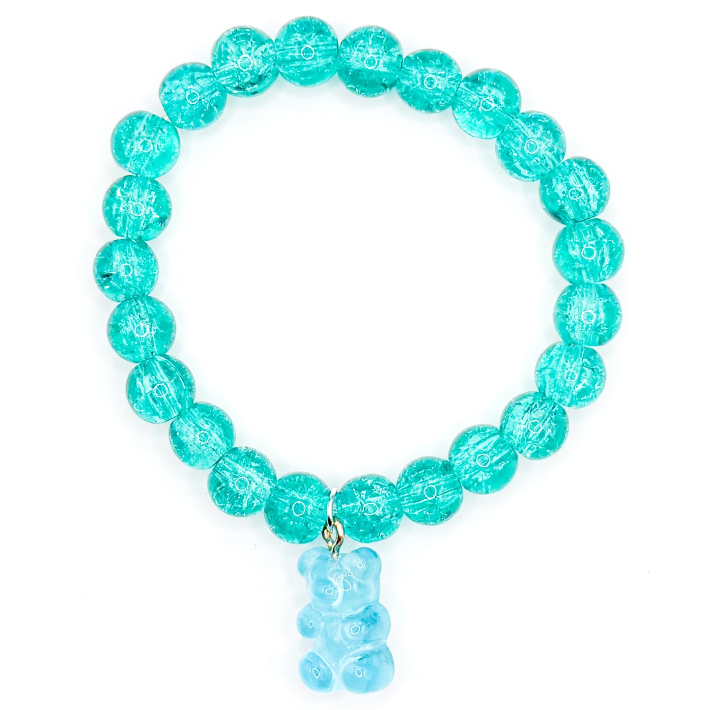 Blue Sugar Rush Glass Beaded Bracelet