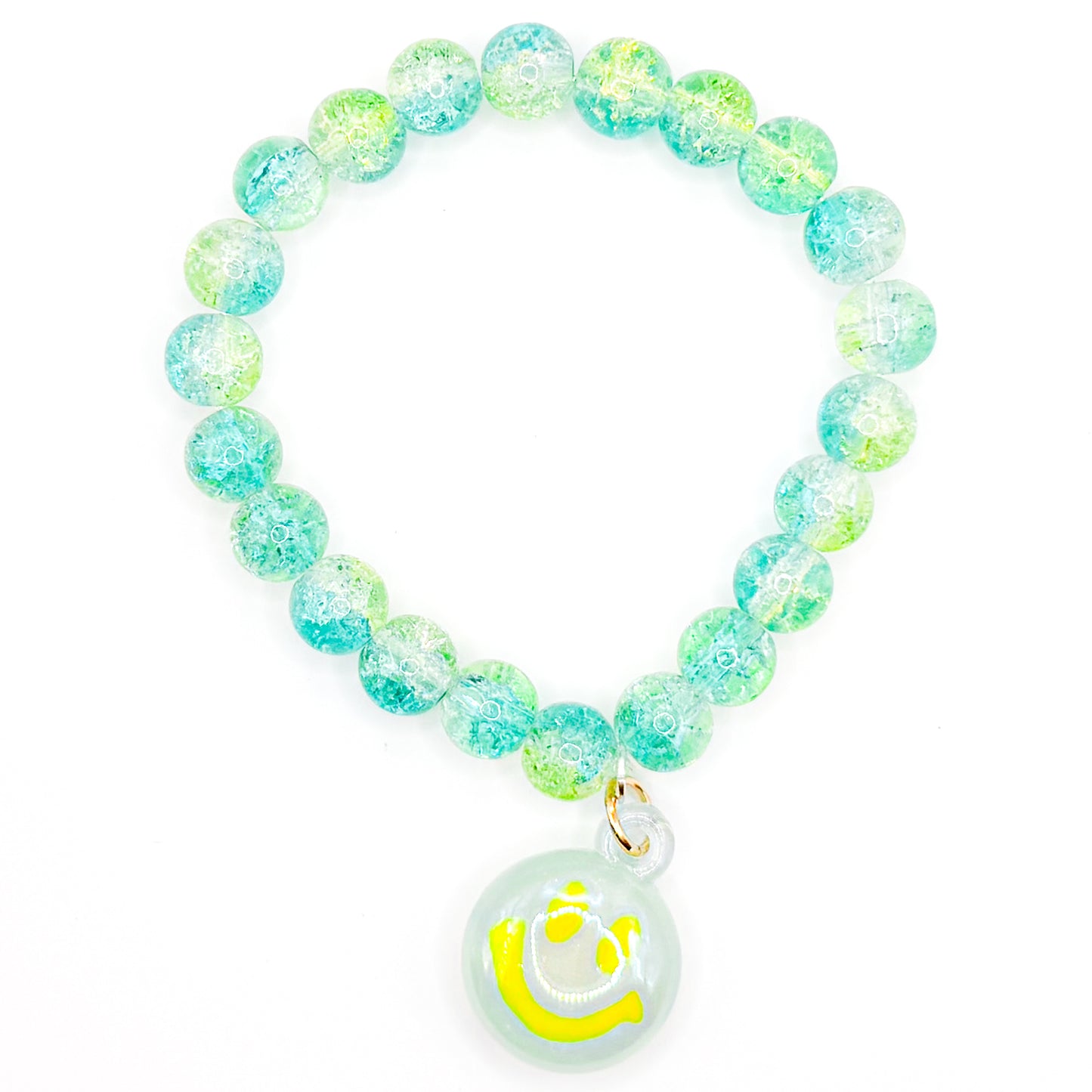 Shimmer Smiles Glass Beaded Bracelet
