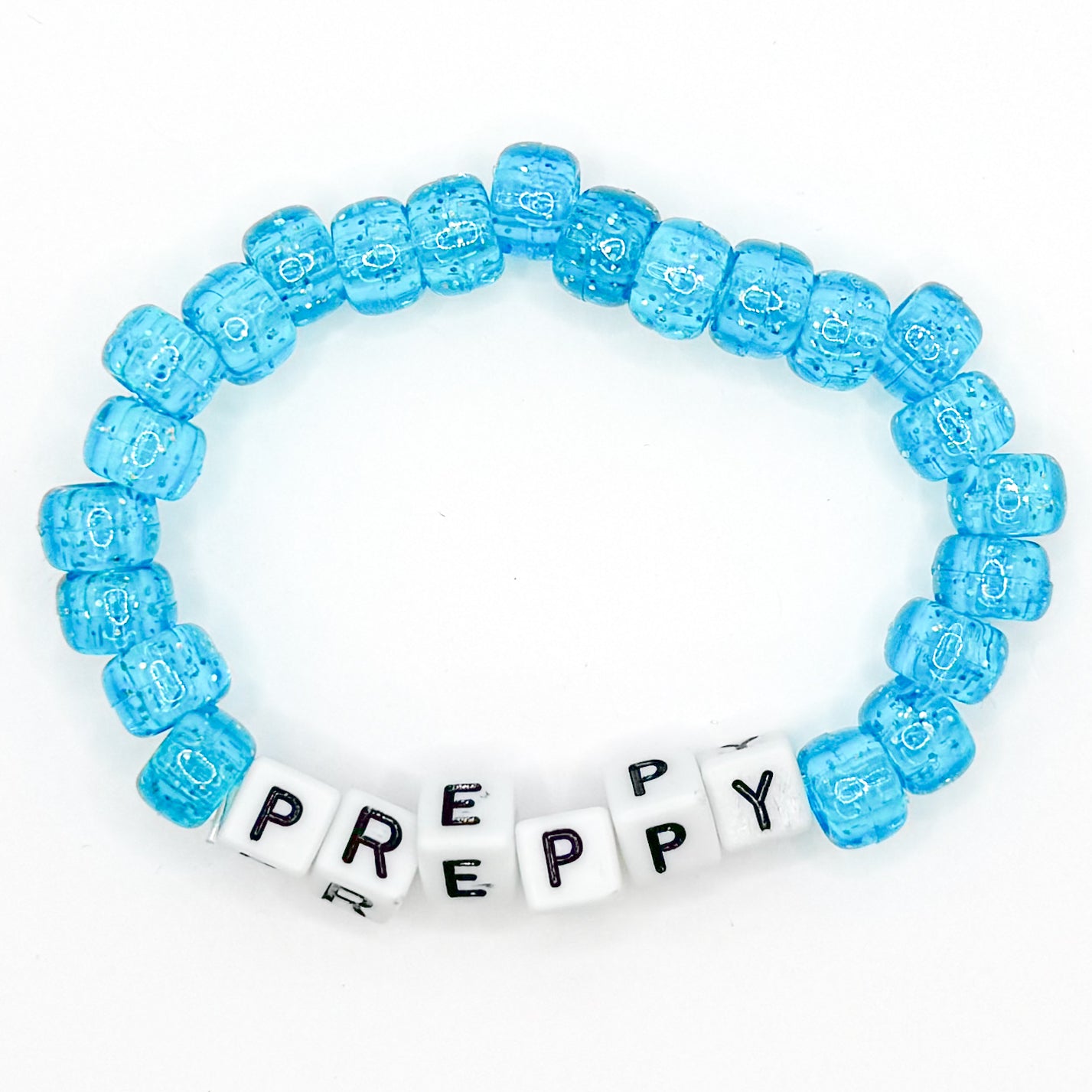 Blue "Preppy" Beaded Bracelet