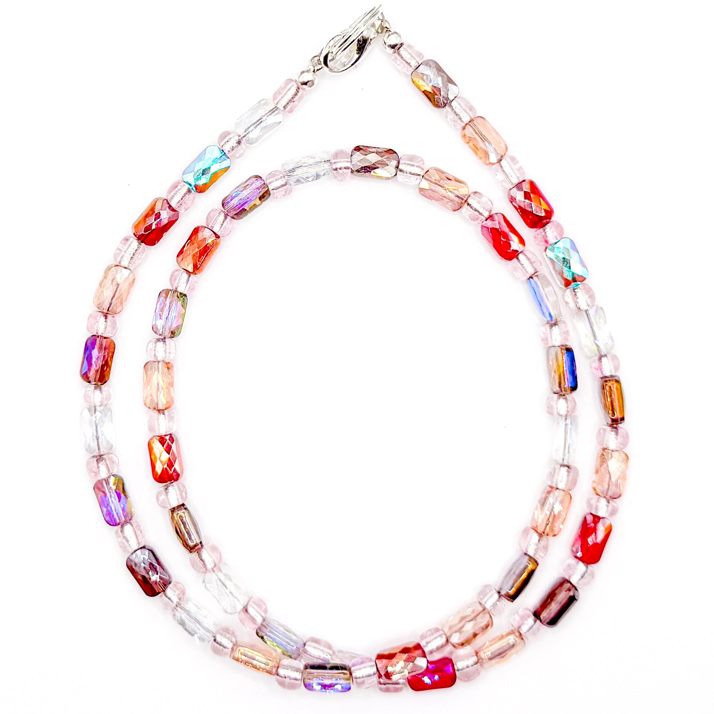 Classy Glass Beaded 18 Inch Necklace