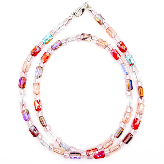 Classy Glass Beaded 18 Inch Necklace