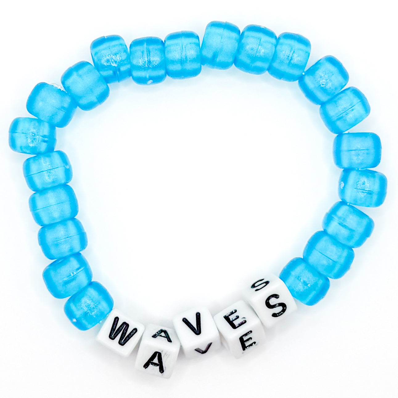 Blue "Waves" Beaded Bracelet
