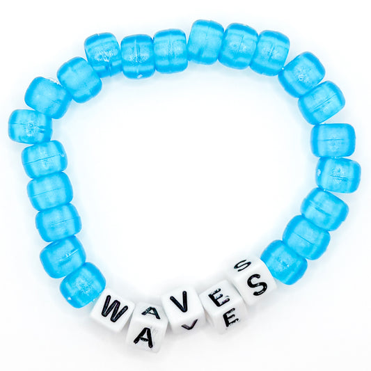 Blue "Waves" Beaded Bracelet