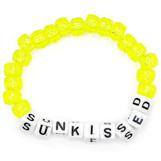 Yellow "Sunkissed" Beaded Bracelet