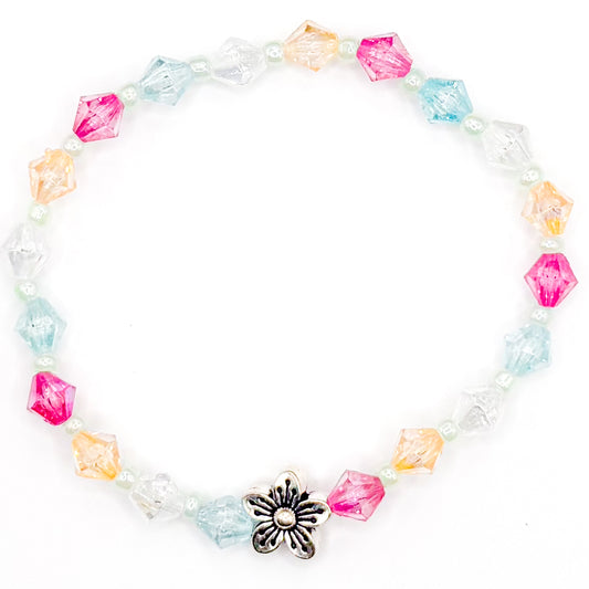 Preppy Spring Flower Seed Beaded Bracelet