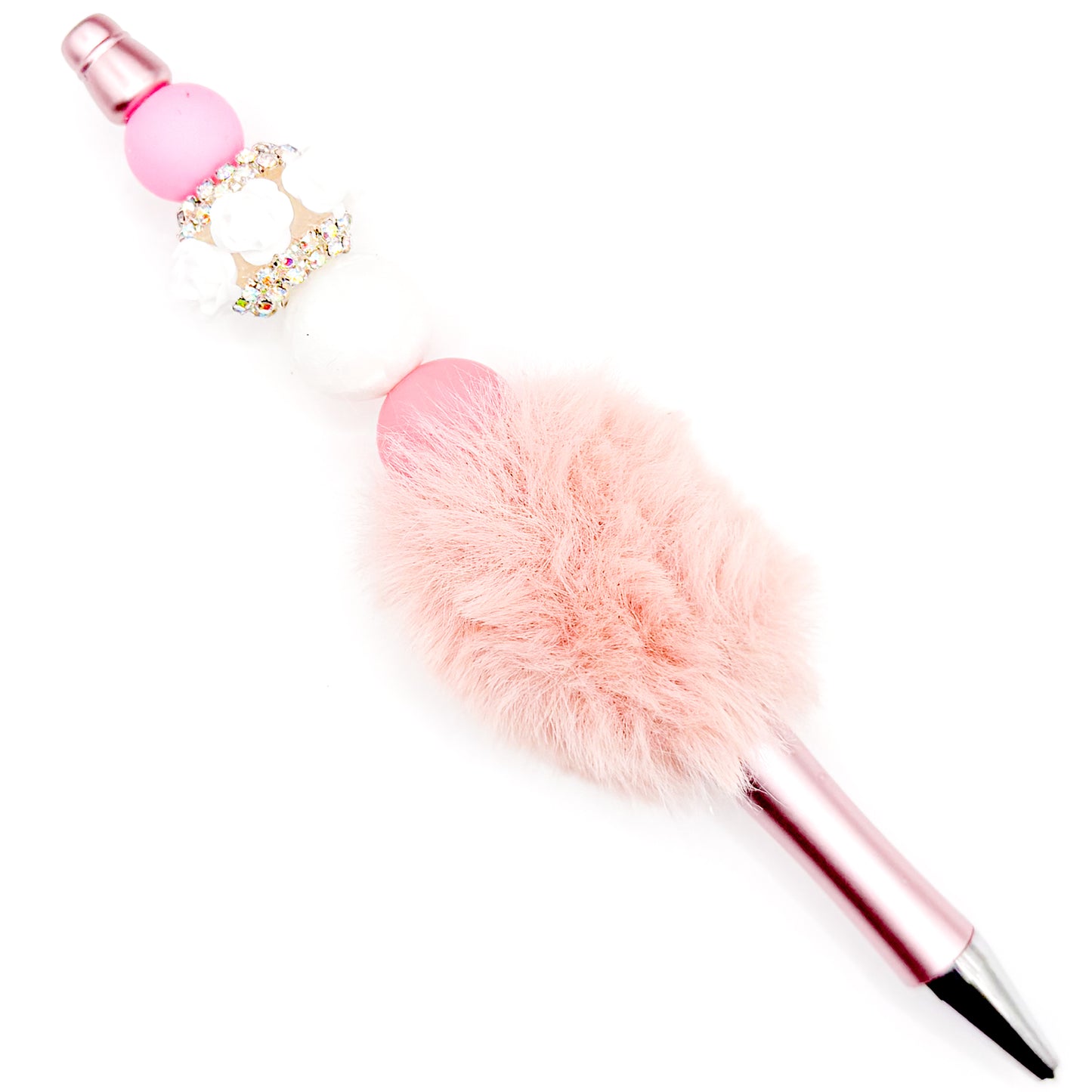 Light Pink Preppy Roses Charm Pen