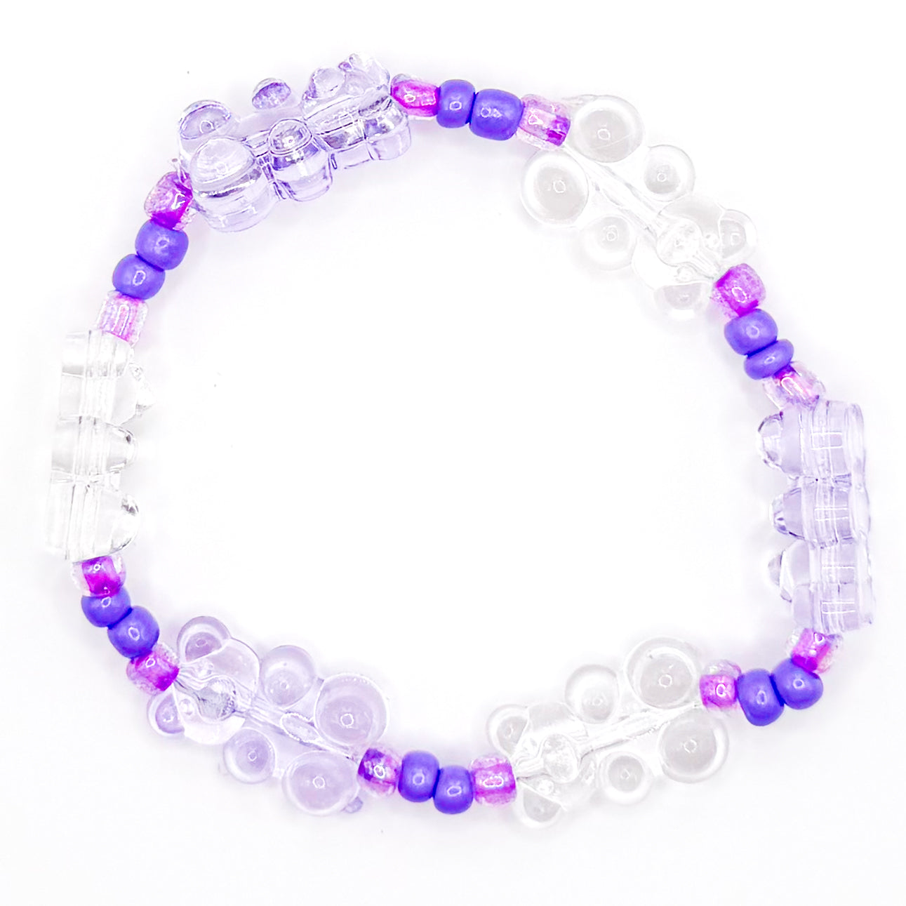 ALL Purple Sugar Rush Beaded Bracelet