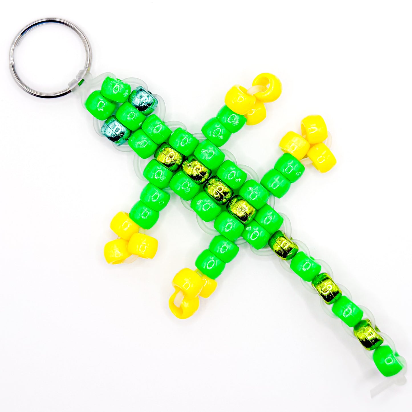 Green Lizard Bag Charm