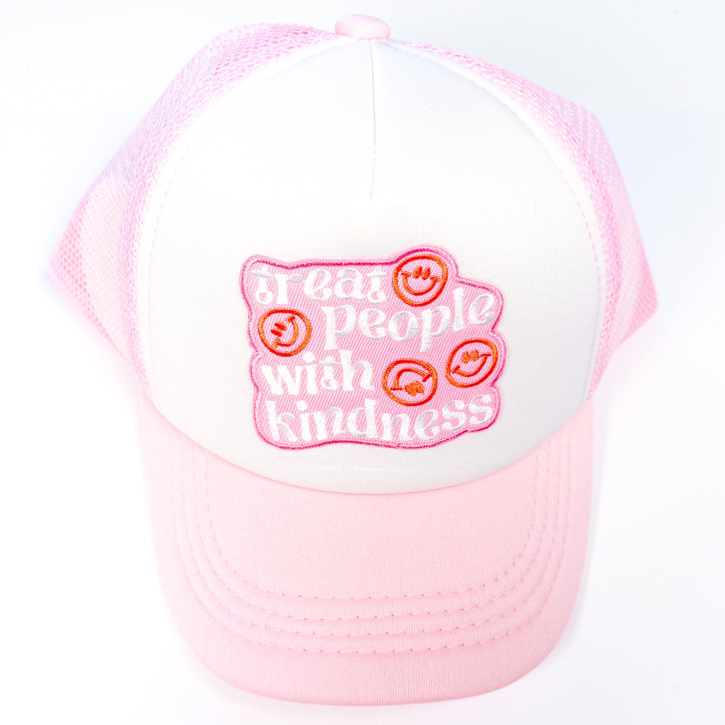 Pink "Treat People With Kindness" Trucker Hat