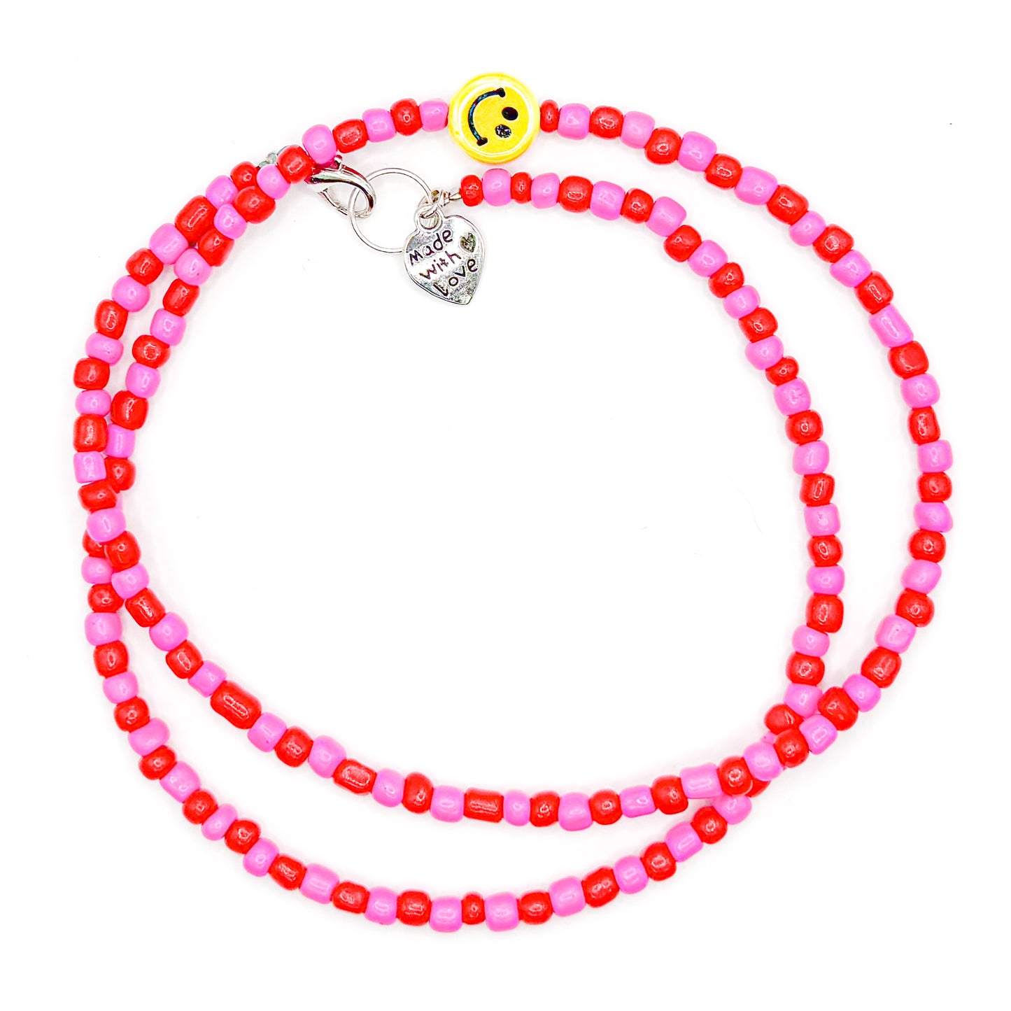 Raspberry Smiles 18 Inch Necklace