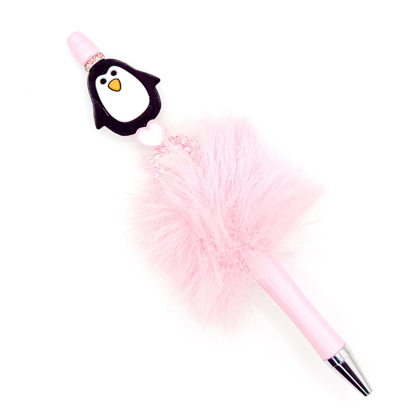 Pink Penguin Charm Pen