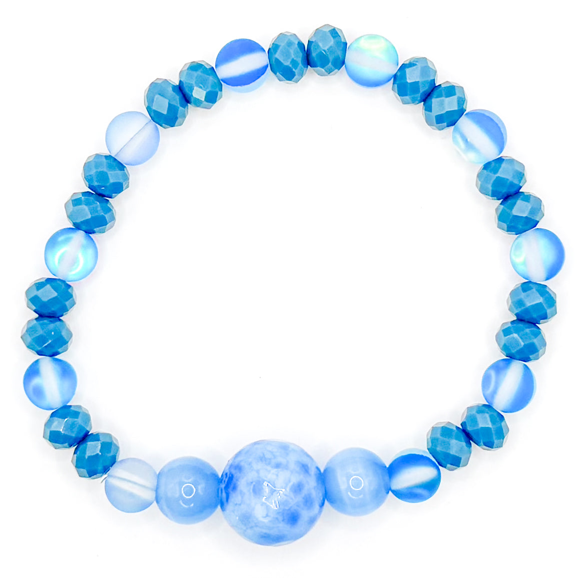 Ocean Water 2.0 Glass Beaded Bracelet