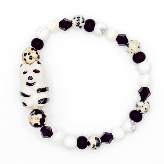 Zen Panda 2.0 Glass Beaded Bracelet
