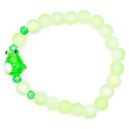 Smiley Frog 2.0 Glass Beaded Bracelet