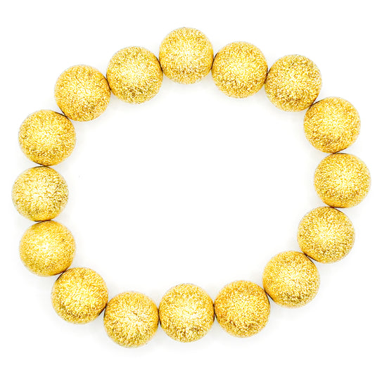 Gold Moon Rock Stacker Beaded Bracelet