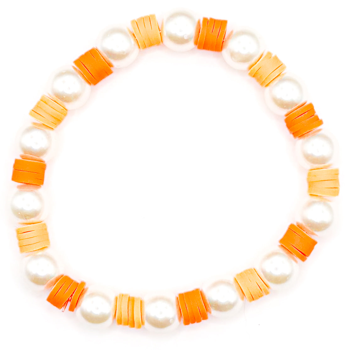 Pearl Sunset Clay Beaded Bracelet