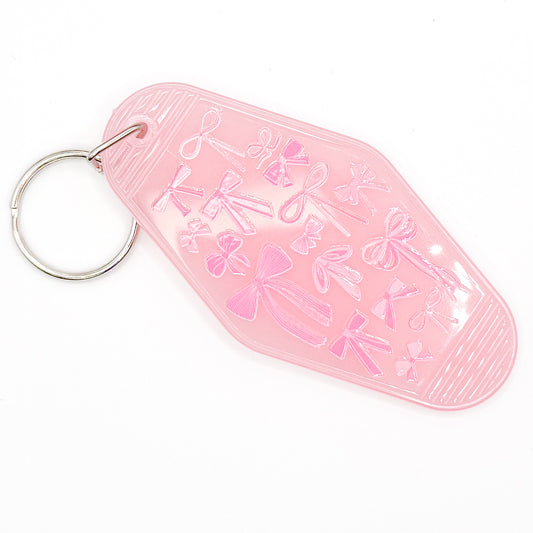 Baby Pink Bows Keychain