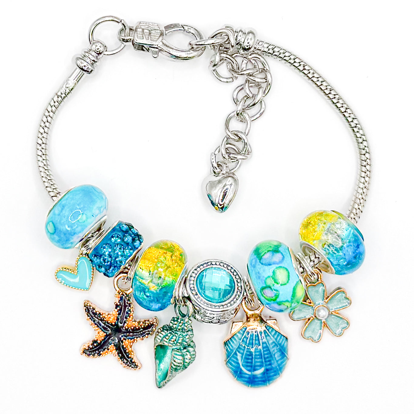 Coastal Summer European Charm Bracelet