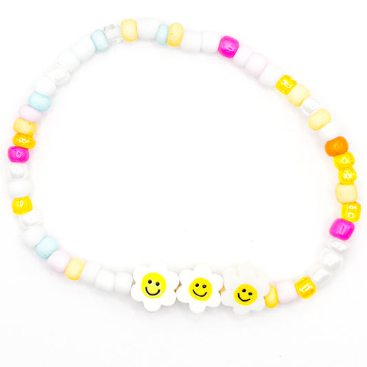 Birthday Cake Smiles Seed Beaded Bracelet