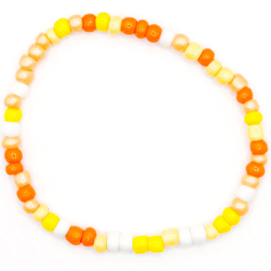 Summer Glow Seed Beaded Bracelet
