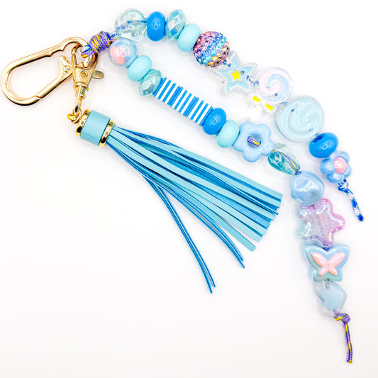 Blue Splash Bag Charm