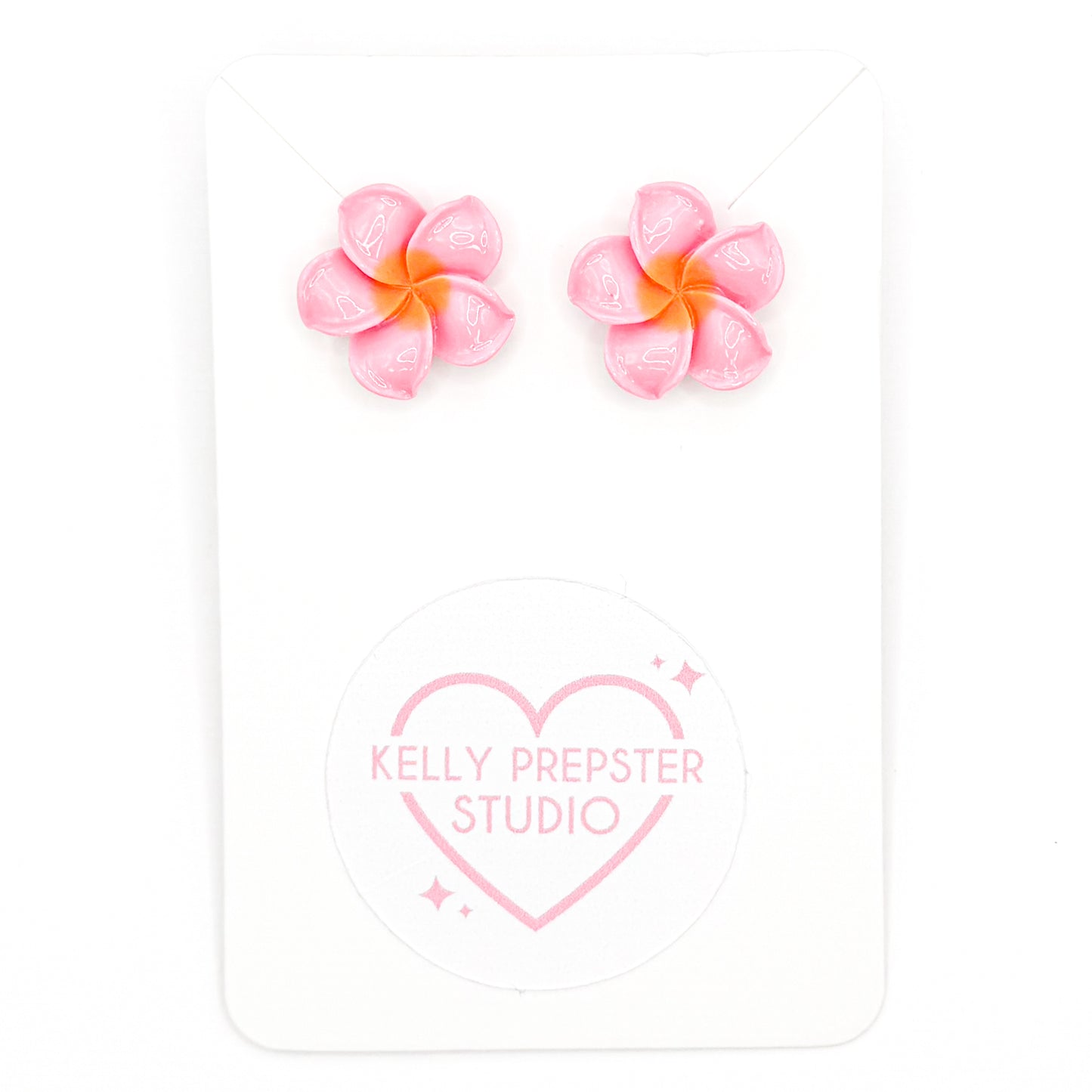 Pink Aloha Post Earrings