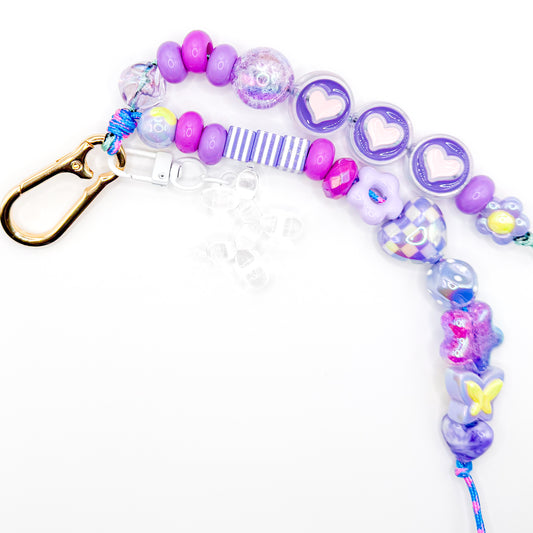 Purple Splash Bag Charm