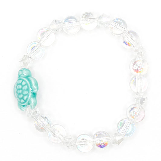 Beautiful Glass Turtle Glass Beaded Bracelet