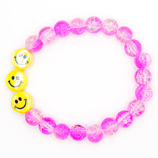 Gilry-POP Smiles Glass Beaded Bracelet