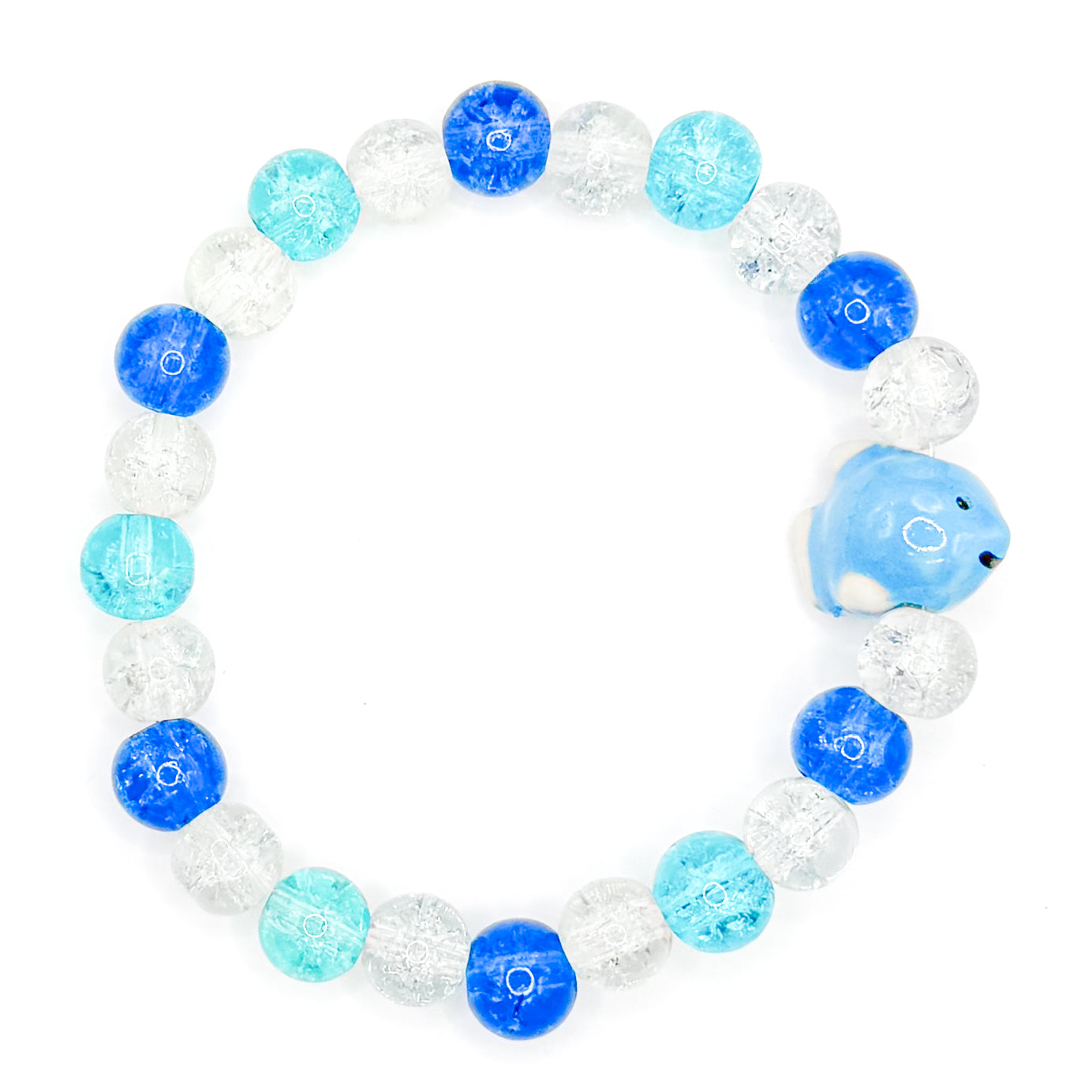 Bubble Fishy  Glass Beaded Bracelet