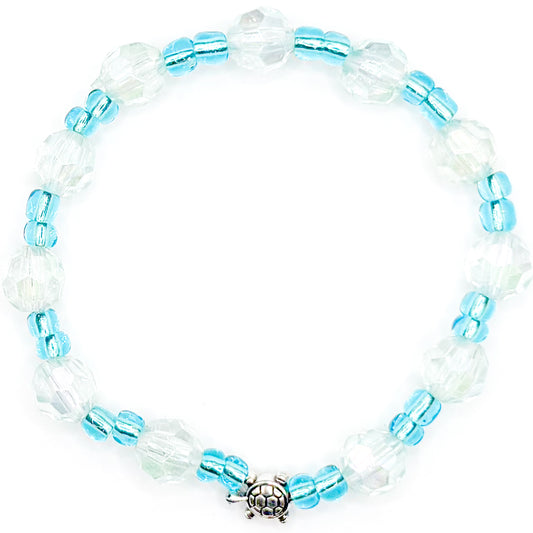 Swimming Turtle Seed Bead Bracelet
