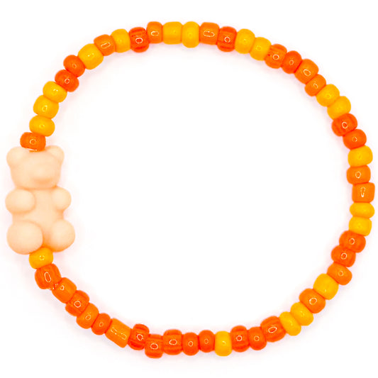 Orange Seed Bead Sugar Rush Bracelet